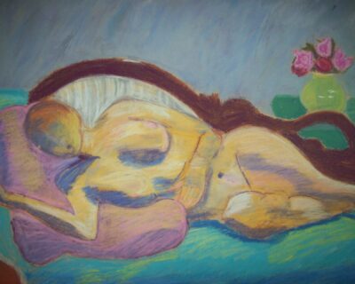 Reclining Woman with Roses